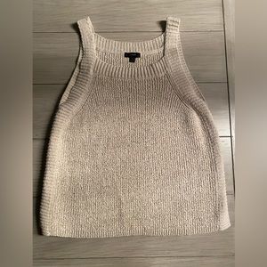 J. Crew Knit Tank Top in Beige